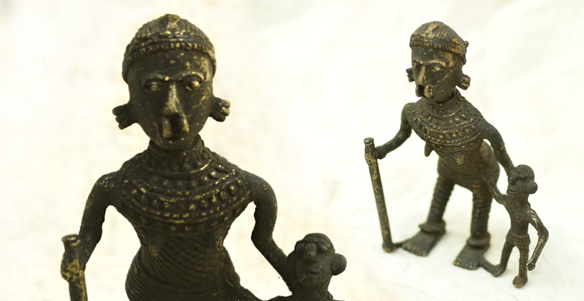 Ormolu ✺ Dhokra Tribal Women { 6 }